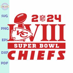 Super Bowl 2024 LVIII Chiefs Football SVG