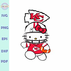 Hello Kitty Kansas City Chiefs Football SVG