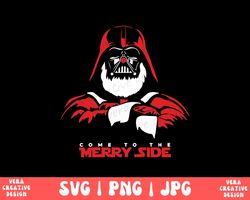 Come To The Merry Side Svg Png, Merry Christmas Png, Star War Christmas Vibes Png, Xmas Holiday Png, Magic Kingdom, Fami