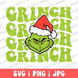 Grinch Face Christmas Shirt, Png Christmas Gifts, Family Grinch Svg, Grinchmas Tee Png, X-Mas Party, Grinch Grinch Grinc