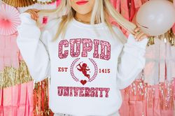 Faux Sequin Png Cupid University PNG, Valentine PNG, Valentines Day T Shirt Design, Love, Cupid, Heart, PNG, Digital Dow