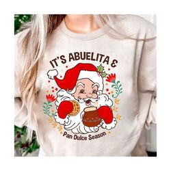 Mexican Chocolate and Pan Dulce Season Shirt Png, Mexican Christmas Png, Tis The Season Concha Png, Feliz Navidad, Conch