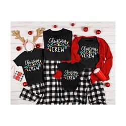 Christmas Crew Svg, Christmas Lights Svg, Merry Christmas Svg, Kids, Funny Christmas Shirt, Merry & Bright Svg Files for Cricut, Png, Dxf