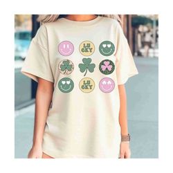 ONLY Designs St. Patrick&39s Day PNG Sublimation, St Patricks Day, Clover Png, Hearts Retro Groovy, Smile Face Patrick p