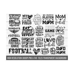 Football SVG Bundle, Football Mom Dad Svg, Football Name Svg, Varsity Font SVG, Game Day Vibes Svg, Football Helmet Svg,