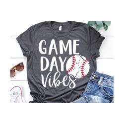 Game Day Vibes Svg, Baseball Svg, Baseball Shirt Svg, Girl Baseball Shirt Svg, Friday Nights, Women Baseball Svg File fo