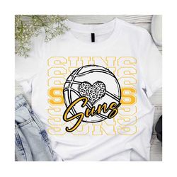 Suns SVG Sun svg Suns svg Basketball Svg Basketball Mascot,Game Day svg,School Team svg,heart svg,Basketball,png,sublimation,dxf,eps,ai,pdf,