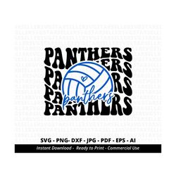 Panthers Volleyball SVG PNG,Panthers svg,Stacked Panthers svg,Panthers Mascot svg,Panthers Mom svg,Panthers Shirt svg,Volleyball Mom svg