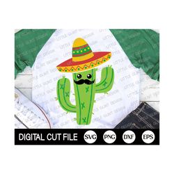 Cinco de Mayo Svg, Cactus Svg, Mustache Svg, Mexican Svg, Cinco de Mayo Png, Cactus Clip art, Kids Shirt, Dxf, Svg Files For Cricut