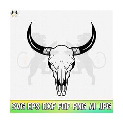 Cow Skull Svg, Cow Svg, Bull Svg, Cow Skull Svg, Cow Skull Boho Svg, Cow Clipart, Cow Cricut, Cow Cutfile, Cow Skull Shirt, Cow Head Svg Png