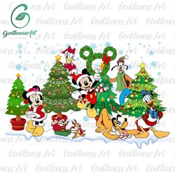 Christmas Mouse And Friends Png, Christmas Squad Png, Christmas Friends Png, Holiday Season Png