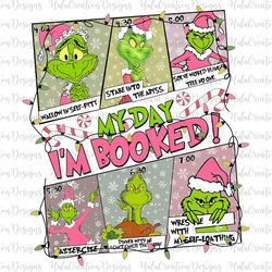 My Day I39m Booked Png, Pink Christmas, Merry Xmas Png, Holiday Season Png, Vintage Christmas, Stole Christmas Png, Chri