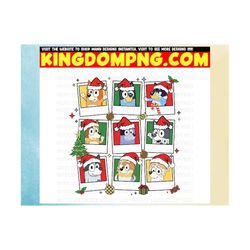 Christmas Blue Dog PNG Bundle, Christmas Family Shirt Design Png, Blue Dog Family Png, Christmas Cartoon Png, Blue Dog T