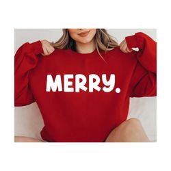 Merry Christmas SVG PNG PDF, Christmas Svg, Merry Svg, Merry And Bright Svg, Be Merry Svg, Cute Christmas Shirt Svg, Family Christmas Sign