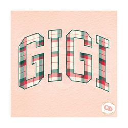 Gigi Christmas Plaid png-Christmas png,Christmas sublimation,Christmas Grandma png,Trendy png,Tshirt Design,Digital Design,Gigi png
