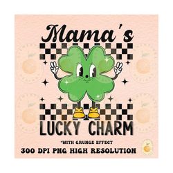 Mama’s Lucky Charm PNG, Digital Download-St. Patrick’s day png,Boys St. Patrick’s png,Kids St. Patrick png,Retro boy png,Trendy designs