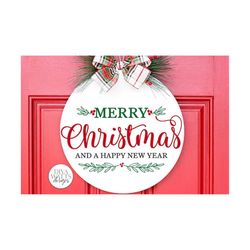Merry Christmas And A Happy New Year SVG | Winter Design