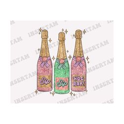 New Year Wine PNG Sequins Glitter, Cheers 2024 Png, Sparkly Champagne PNG, Disco Ball Png, Hello 2024 Png, Digital Download