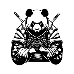 Panda samurai mascot svg png dxf Angry panda Bear svg,Panda digital download file Bear panda svg,Cute panda svg png eps
