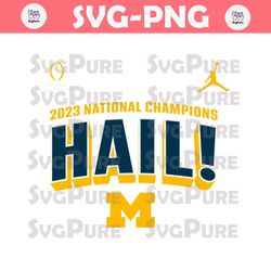 National Champions Hail Michigan Wolverines SVG