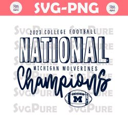 College Football Playoff National Champions MIchigan SVG