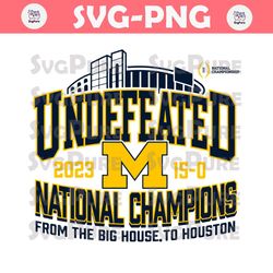 Michigan Wolverines Undefeated National Champions SVG