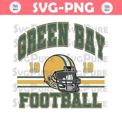 Vintage Green Bay Football 1919 Helmet SVG