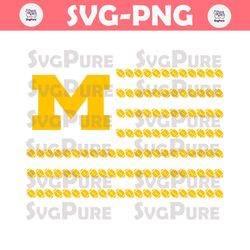 American Team Michigan Wolverines SVG