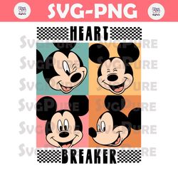Heart Breaker Mickey Valentine SVG