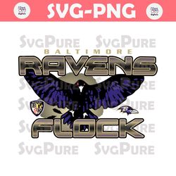 Baltimore Ravens Flock Svg Digital Download