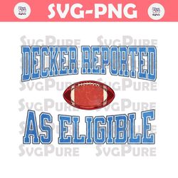Funny Lions Football Decker Reported PNG