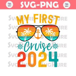 Retro My First Cruise 2024 SVG