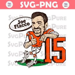 Joe Flacco Cleveland Browns Caricature 15 SVG