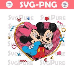 Mickey and Minnie Mouse Feel The Love SVG