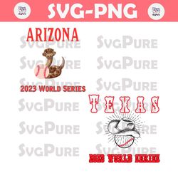 Texas Vs Arzona World Series Baseball SVG File For Cricut