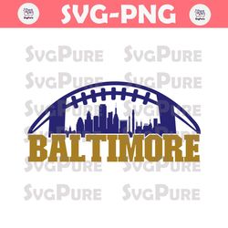 Baltimore Football Skyline Svg Digital Download