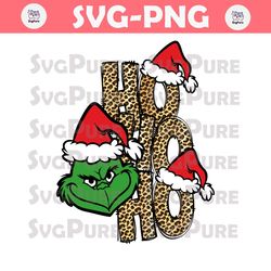 Hoho Grinch PNG, Merry Grinchmas PNG, Christmas PNG, Xmas Holiday PNG, Retro Christmas PNG, Grinchmas Lights PNG