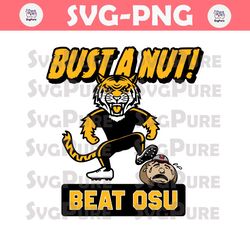 Bust A Nut Missouri College Beat OSU Svg Download