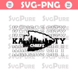 Kansas City Chiefs Logo Skyline Svg Digital Download