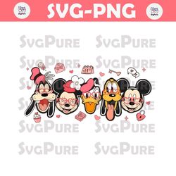 Disneyland Mickey and Friends Valentine PNG