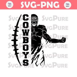 Cowboys Football Player SVG Digital Download
