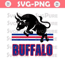 Retro Buffalo Bills NFL Football Logo SVG