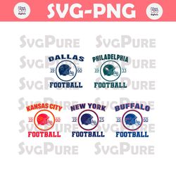 NFL Team Logo Football Helmet SVG Bundle