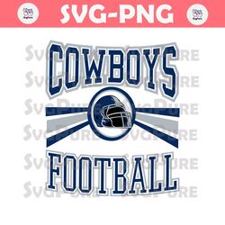 Retro Cowboys Football Helmet SVG Digital Download
