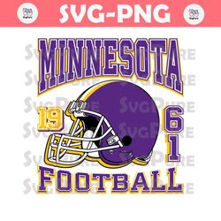 Vintage Minnesota Vikings 1961 Football Helmet SVG