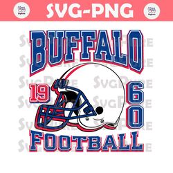 Vintage Buffalo Bills 1960 Football Helmet SVG