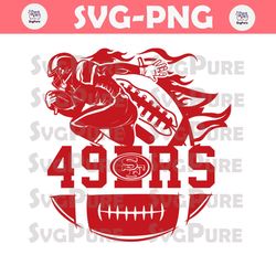 San Francisco 49ers Player Football SVG Digital Download