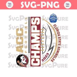 Florida State Seminoles ACC Champs 2023 Football SVG