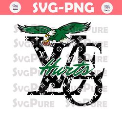 Love Jalen Hurts Philadelphia Eagles Louis Vuitton SVG