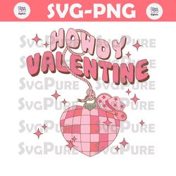 Retro Western Hoowdy Valentine SVG